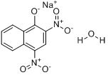 马休黄钠盐一水;2,4-二硝基萘酚钠盐分子式结构图