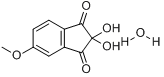 2,2-二羟-5-甲氧基-1,3-茚二酮水合物分子式结构图