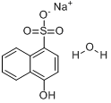 1-萘酚-4-羟基磺酸钠盐水合物分子式结构图