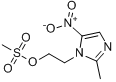 2-甲基-5-硝基-1H-咪唑-1-乙基甲磺酸酯分子式结构图