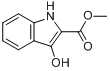 甲基 3-羟基吲哚-2-羧酸盐分子式结构图