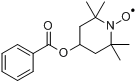 4-苄酰氧基-四甲基哌啶氧自由基分子式结构图