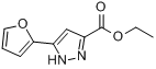 3-(2-呋喃)吡唑-5-甲酸乙酯分子式结构图