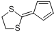 2-(2,4-环戊二烯-1-亚基)-1,3-二硫戊环分子式结构图