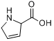 3,4-脱氢-DL-脯氨酸;(±)-2,5-二氢-1H-吡咯-2-羧酸分子式结构图