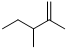 2,3-二甲基-1-戊烯;3-乙基-2-甲基-1-丁烯分子式结构图