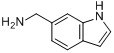 1H-吲哚-6-甲胺分子式结构图