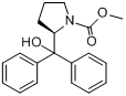 (2R)-(+)-2-(羟基二苯甲基)-1-吡咯烷羧酸甲酯分子式结构图