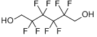 2,2,3,3,4,4,5,5-八氟-1,6-己烷二醇;八氟-1，6-己二醇;2,2,3,3,4,4,5,5-八氟-1,6-己烷二醇分子式结构图