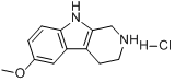 -甲氧基-1,2,3,4-四氢-9H-吡啶并[3,4-b]吲哚盐酸盐分子式结构图