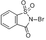 N-溴邻磺酰苯酰亚胺;N-溴糖精;N-溴沙卡林分子式结构图