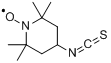 4-异硫氰基-2,2,6,6-四甲基哌啶1-氧自由基分子式结构图