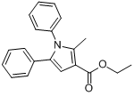 2-甲基-1,5-二苯基吡咯-3-甲酸乙酯分子式结构图