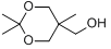 5-羟甲基-2,2,5-三甲基-1,3-二噁烷分子式结构图