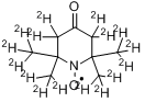 4-氧-2,2,6,6-四甲基哌啶-d16-1-氧自由基分子式结构图