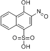 2-亚硝基-1-萘酚-4-磺酸水合物;4-羟基-3-亚硝基-1-萘磺酸分子式结构图