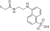 N-碘乙酰-N-(5-磺基-1-萘)乙二胺分子式结构图