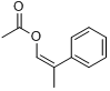 (Z)-2-苯基-1-丙烯-1-醇乙酸酯英文名称：2-phenyul-,acetate,(Z)-1-Propen-1-ol;(Z)-2-苯基-1-丙烯-1-醇乙?分子式结构图