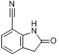 2-Oxo-1,3-dihydroindole-7-carbonitrile分子式结构图