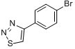 4-(4-溴苯基)-1,2,3-噻二唑； 4-(4-溴苯基)-1,2,3-噻二唑分子式结构图