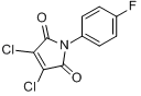 氟菌安;N-(对氟基苯基)-2,3-二氯马来酰亚胺；唑呋草；氟酰亚胺；N-对氟苯基二氯马来酰亚胺分子式结构图