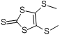 4,5-双(甲基硫代)-1,3-二硫杂环戊二烯-2-硫酮分子式结构图