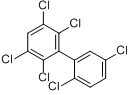 2,2,3,5,5,6-六氯联苯;2,2,3,5,5,6-六氯联苯PCBNo151分子式结构图