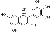 氯化花翠素;氯化花翠素;分子式结构图
