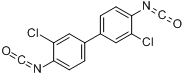 3,3-二氯代联苯 4,4-二异氰酸酯分子式结构图