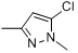 5-氯-1,3-二甲基-1H-吡唑分子式结构图