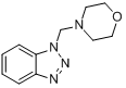 (4-吗啉基甲基)苯并三唑分子式结构图