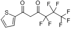 4,4,5,5,6,6-七氟-1-(2-噻吩基)-1,3-己二酮分子式结构图