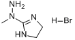 2-(1-甲基肼基)-4,5-二氢-1H-咪唑氢溴化物分子式结构图