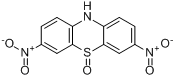 3,7-二硝基-5-氧吩噻嗪;3,7-二硝基-5-氧吩噻嗪;α-二硝基-5-氧化吩噻嗪；3,7-二硝基二苯胺亚砜分子式结构图