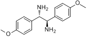 Meso-1,2-二(4-甲氧基苯基)乙二胺分子式结构图