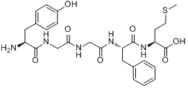 蛋氨酸-脑啡呔;[MET5]脑啡肽;蛋氨酸脑啡肽;甲硫氨酸脑啡肽分子式结构图