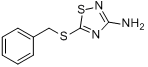 3-氨基-5-（苄硫）-1,2,4-噻二唑分子式结构图