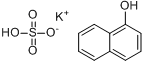 硫酸α萘酯钾盐分子式结构图