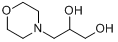 3-(4-吗啉基)-1,2-丙二醇;3-(4-吗啉基)-1,2-丙烷二醇分子式结构图