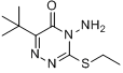 乙嗪草酮;4-氨基-6-特丁基-3-乙硫基-1,2,4-三嗪-5-(4H)-酮分子式结构图