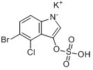 4-氯-3-吲哚基硫酸钾盐;5-溴-4-氯-3-吲羟硫酸钾分子式结构图