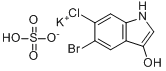 5-溴-6-氯-3-吲哚基硫酸钾盐分子式结构图