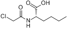 氯乙酰基-DL-正亮氨酸;N-氯乙酰-DL-正亮氨酸分子式结构图