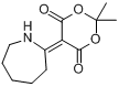 2,2-二甲基-5-(2-hexahydroazepinylidene)-1,3-dioxan-4,6-dione分子式结构图