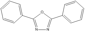 2,5-二苯基-1,3,4-二唑;2,5-二苯基-1,3,4-恶二唑;2,5-二苯基-1,3,4-二唑分子式结构图