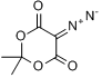 5-重氮麦德鲁姆酸;5-重氮丙二酸环亚异丙酯;分子式结构图