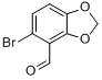 5-溴-1,3-苯并二氧杂环戊二烯-4-甲醛分子式结构图