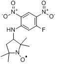 3-(5-氟-2,4-二硝基苯胺)-氧基吡咯烷分子式结构图