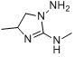4-甲基-2-(甲基亚氨基)-1-咪唑啉胺分子式结构图