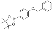 2-(4-苄氧基苯基)-4,4,5,5-四甲基-1,3,2-二杂氧戊硼烷;4-苄氧基苯基硼酸频哪醇酯分子式结构图
